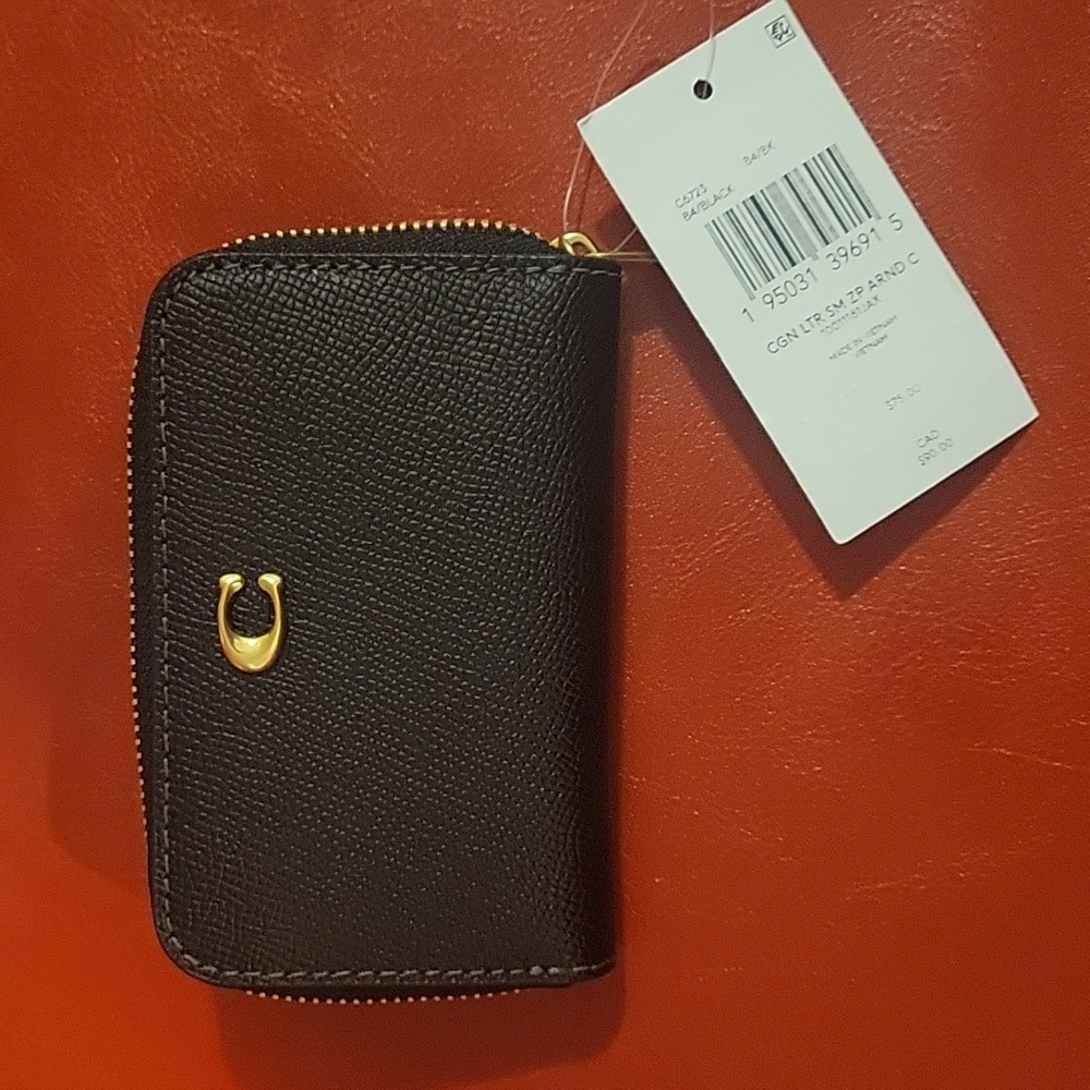 Black Coach unisex wallet